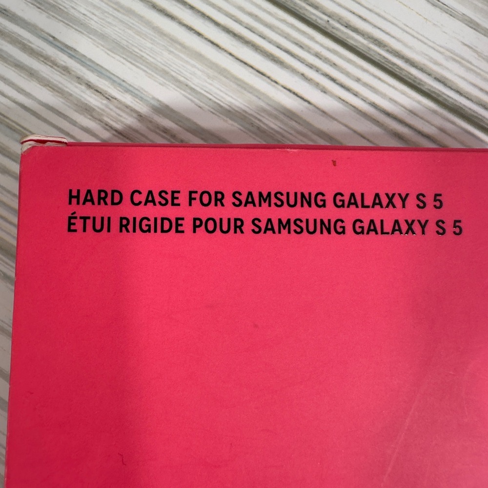 NEW Victoria's Secret Samsung Galaxy S5 Hard Case Pink White Striped Logo‎ - Picture 3 of 6